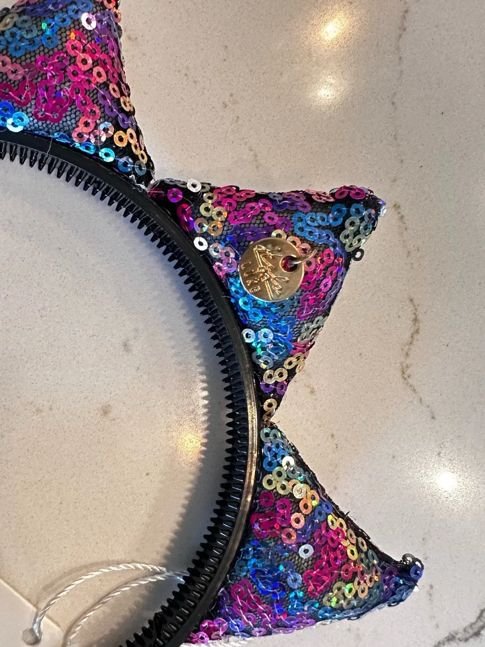 Sequin Star Spike Headband for Kids - Multicolor Sparkle